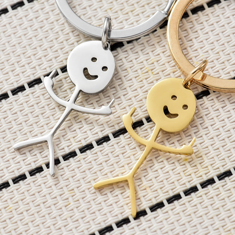 Wholesale Graffiti Character Fun Stainless Steel Keychains